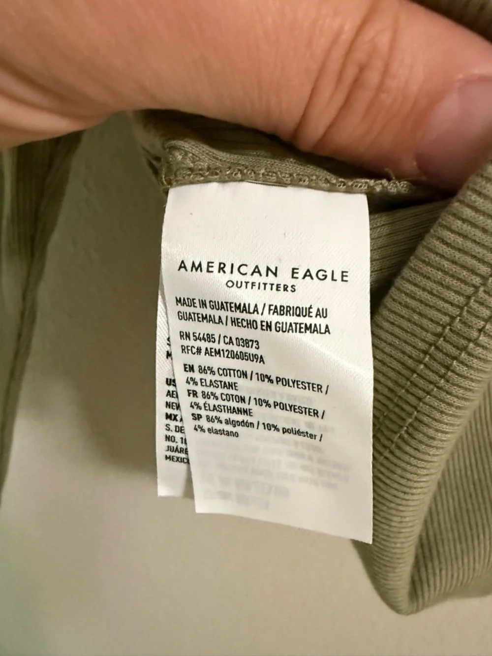 American Eagle Ribbed Crop Top Bundle XS Green Mustard Y2K - Picture 6 of 11